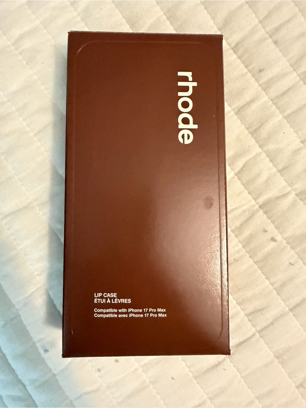 RHODE Lip Case for iPhone 17 Pro Max - Rich Brown